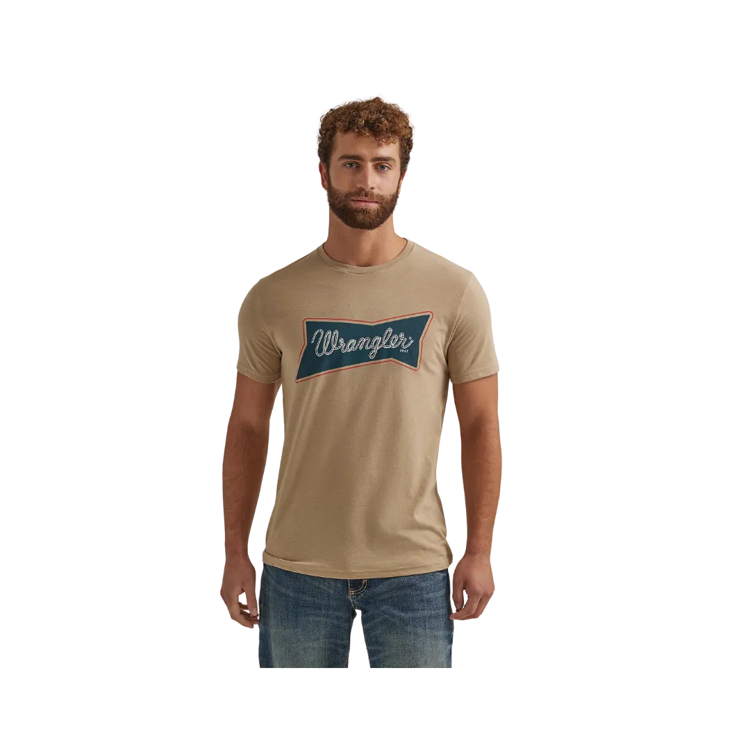 Wrangler Men's Heritage Logo Graphic Trenchcoat Shirt