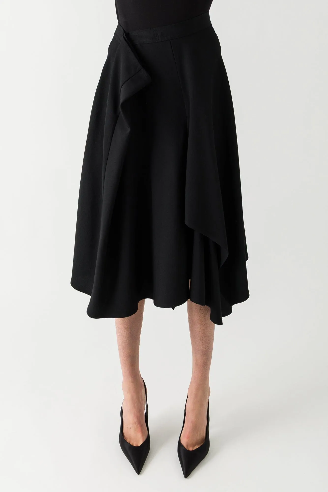 Yohji Yamamoto R Gathered Skirt